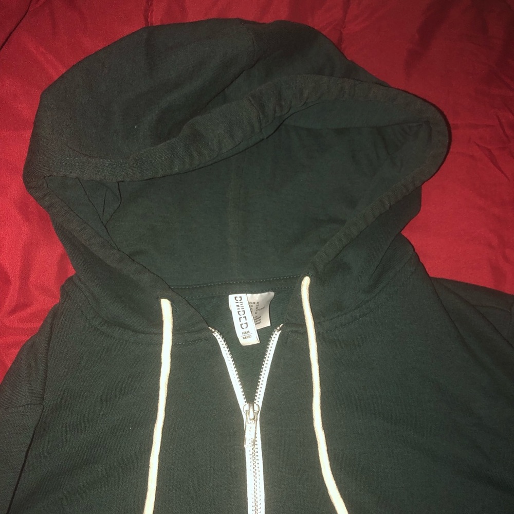 H&M divided zip up hoodie sz M
